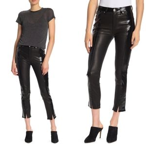 NWT rag & bone Evelyn high rise leather pants 25